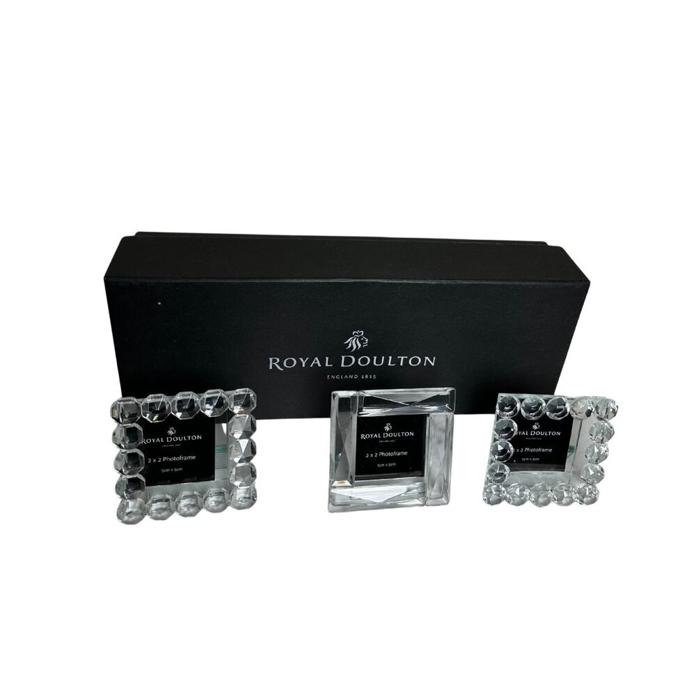 Royal Doulton Radiance Mini Fancy Frames Elegant Home Decor Mantle Display NEW